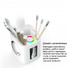 Настільна LED лампа VHG TX188-2 з органайзером та таймером Pen Holder Time Display Table Lamp White